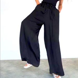 ZARA Black Palazzo Pants